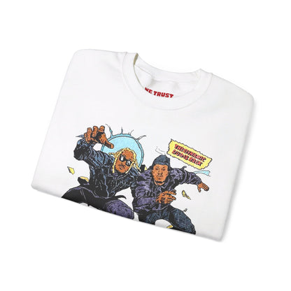 ONLINE EXCLUSIVE | Comic Book Dynamic Duo WDTY CREWNECK | We Trust You Tour Merch