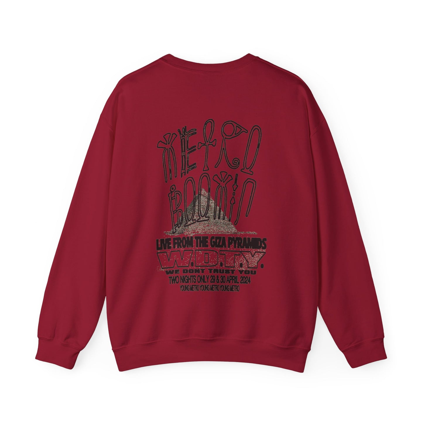 WE DON'T TRUST YOU - LIVE FROM THE GIZA PYRAMIDS CREWNECK | METRO