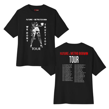 LIMITED ON TOUR RELEASE | WDTY Heartbreaker Tour Dates T-shirt (White Ink) | We Trust You Tour Merch